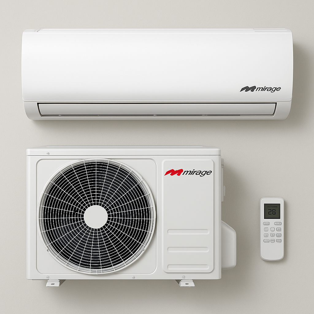 Aire Acondicionado Mirage Inverter X32 12,000 BTU Solo Frío 220V SETCWF121E