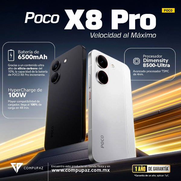 Poco X8 PRO 8GB RAM + Accesorio de Regalo