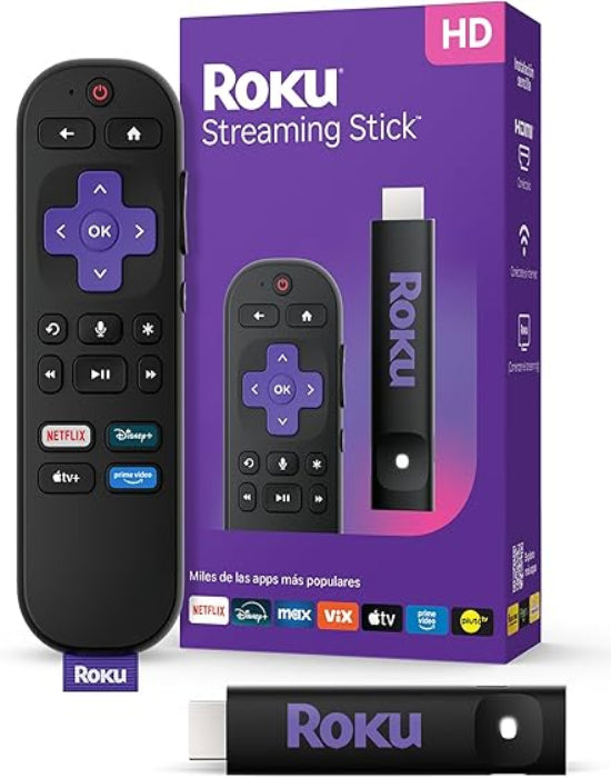 Tv Box Roku Streaming Stick HD 2025 3840R